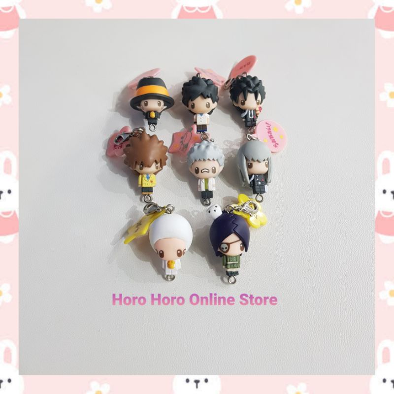 ✅ มีสายห้อยไข่ปลาให้ทุกตัว 🖤 กาชาปอง รีบอร์น 🖤 พวงกุญแจ / หัวซิป ครูพิเศษจอมป่วน รีบอร์น 🖤 ของสะสม G