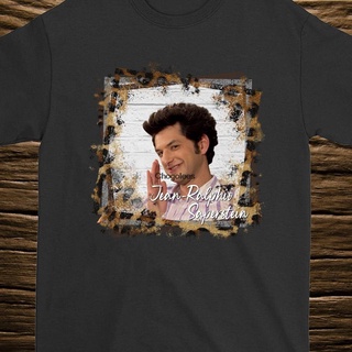 คอลูกเรือใหม่ เสื้อยืดผ้าฝ้าย 100% พิมพ์ลาย Jean Ralphio Srstein Ben Schwartz Parks And Recreation Leopard Day ของขวัญวั