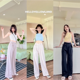 (กรอกโค้ด HELLOX9 ลด75฿) HELLOYELLOWLAND  | camila pants กางเกงผ้าขายาวทรงกระบอก