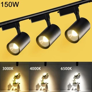 【รับประกัน10ปี】Track Lighting ไฟติดตามโคม ลูกปัดโคมไฟ LED Spotlight Ceiling Light สปอตไลท์ ไฟประดับ 60W 150W แสงสีขาว/แส