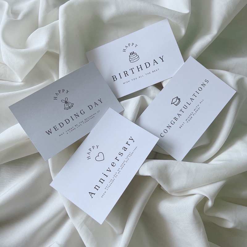 •𝒟𝒶𝓃𝑔𝑜 • ขนาดใหญ่ 3.5*5.5 นิ้ว การ์ดอวยพรวันเกิด ปัจฉิม ครบรอบ วันเเต่งงาน ปีใหม่ คริสต์มาส