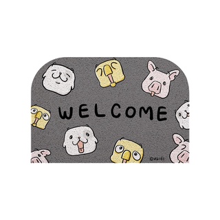[MT02-00000012] พรมเช็ดเท้า พรมดักฝุ่น ลาย Viking Welcome รุ่นหมาใหญ่ ขนาด 60x90 ซม (Mattii x หมาจ๋า)