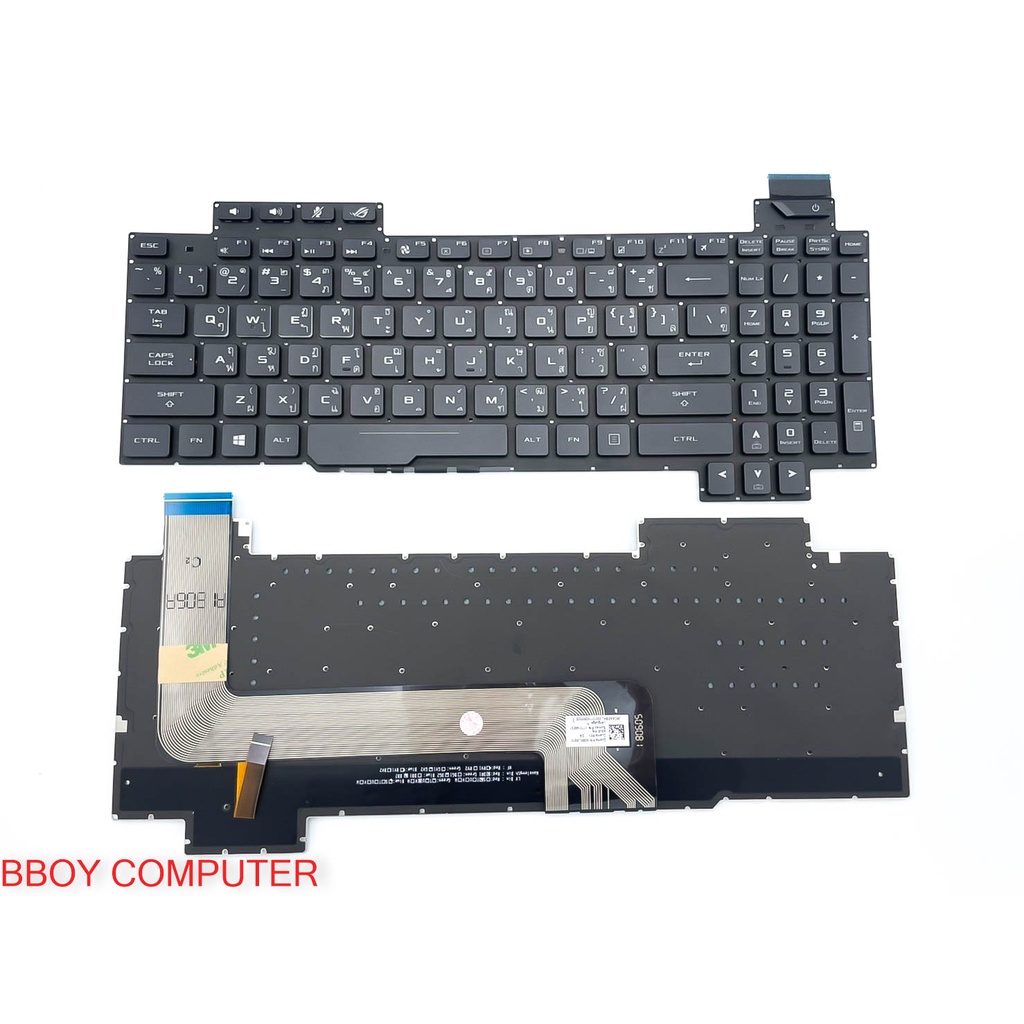 ASUS Keyboard คีย์บอร์ด ROG GL703V GL703VD GL703VM GL703G GL703GE GL703GS GL703GM ไทย-อังกฤษ มีไฟ Ba
