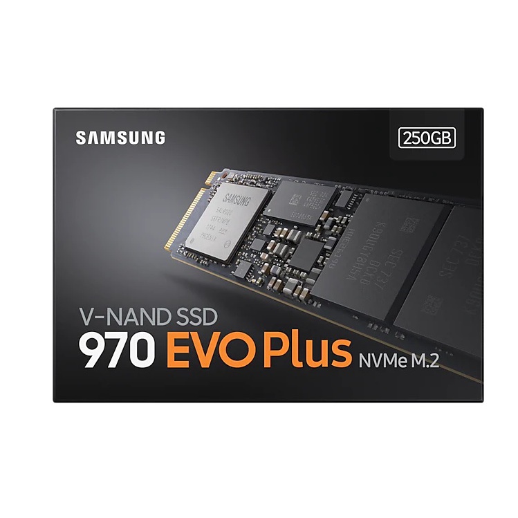 250 GB SSD SAMSUNG 970 EVO PLUS PCIe/NVMe M.2 2280 (MZ-V7S250BW) (รับประกัน5ปี)