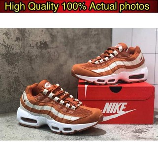 Nike Air Max 95 ใหม่มาถึงผู้ชาย Breathable รองเท้าวิ่งกีฬากลางแจ้งรองเท้าผ้าใบ #609048-109