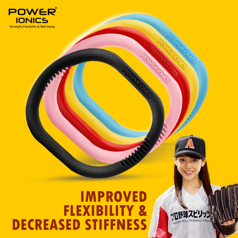 ซื้อ 2 หรือมากกว่านั้นเพื่อให้สไตล์ของคุณเอง ใหม่ Power Ionics สายรัดข้อมือซิลิโคน กันน้ํา 1000 Anion เพื่อสุขภาพ สําหรับเล่นกีฬาเบสบอล