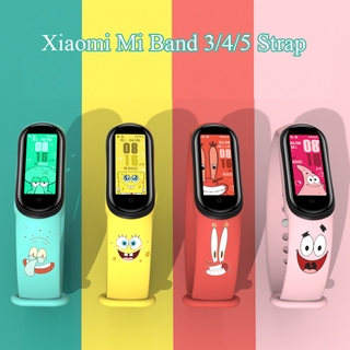 สายนาฬิกาข้อมือ ซิลิโคน สําหรับ Xiaomi Mi Band 6 5 Mi Band 4 3