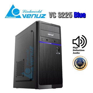 VENUZ ATX Computer Case VC 3225 - Black/Blue