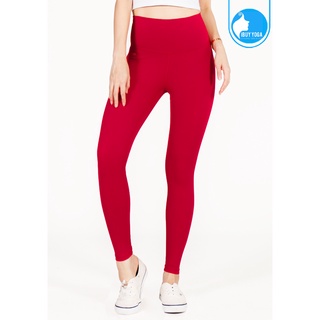 IBY - Yoga High Waist Long Legging Shine - Bright Red แดงสด