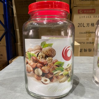 โหลแก้ว ฝาแดงทรงกลม (6510)ขนาด11ปอน์ด(4.9ลิตร)