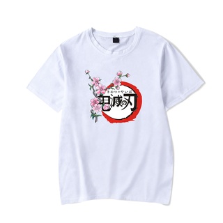 Demon Slayer Kimetsu No Yaiba เสื้อยืดผ้าฝ้าย พิมพ์ลาย สำหรับผู้ชาย และผู้หญิง ลวดลาย DS018A