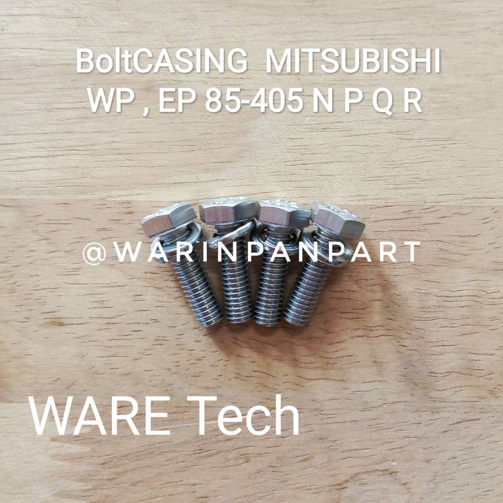 ชุดสกรู ฝาครอบใบพัด มิตซูบิชิ WP และ EP 205-355 N P Q R ในบางรุ่น แสตนเลส 304