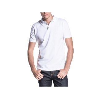 era-won เสื้อโปโล แขนสั้น ทรงสลิม Polo Shirt สี White