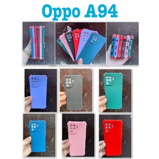 🎉🎉🎉พร้อมส่งใน🇹🇭🎉🎉🎉case tpuนิ่มสีพื้นปุ่มสีกันกระแทกกันกล้องรุ่นใหม่ล่าสุดFor oppo A94