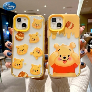 เคสโทรศัพท์มือถือ ซิลิโคน ลายการ์ตูนวินนี่ เดอะ พูห์ คุณภาพสูง สําหรับ iPhone 13 12 11 Pro Max XR XS X 6 7 8 Plus 13Mini