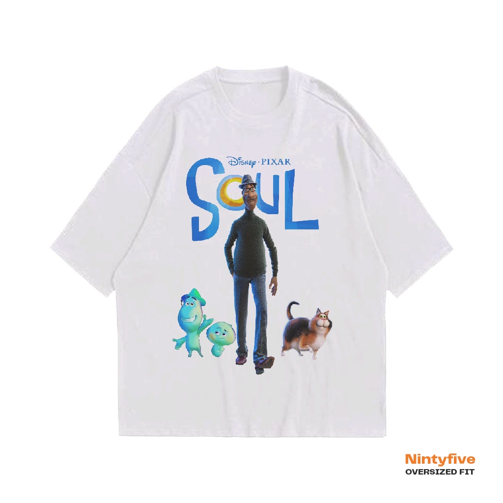 เสื้อยืดโอเวอร์ไซส์การ์ตูน Disney Pixar Soul