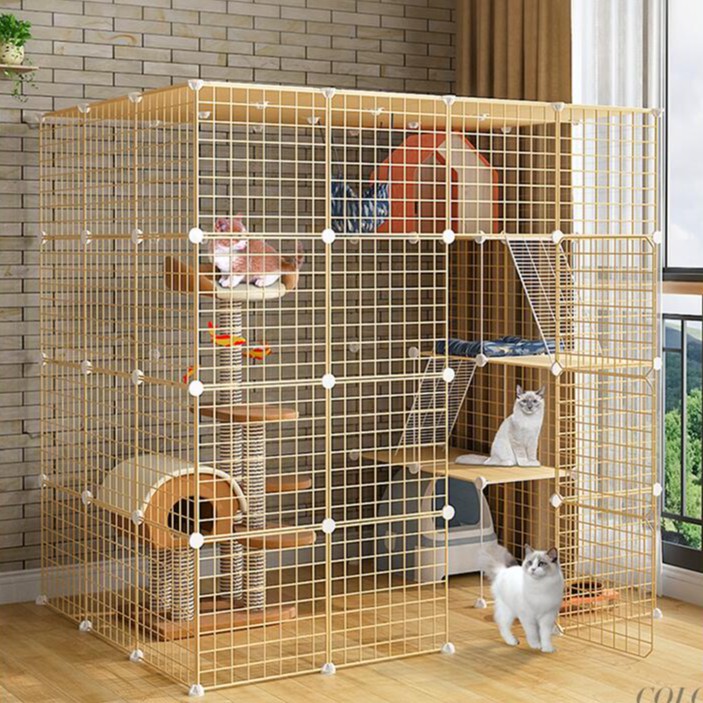 petsecret กรงแมว คอนโดแมว กรงสัตว์เลี้ยง DIY กรงแมวราคาถูก กรงสัตว์เลี้ยง กรงแมว ประกอบง่าย ทนทาน รูปที่ 8