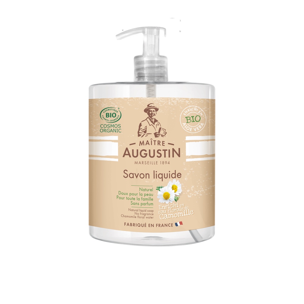 Maitre Augustin Natural liquid soap Chamomile floral water สบู่เหลวออแกนิค ลิควิดโซป คาร์โมมายด์ ฟลอรัล วอเตอร์ (500 ml)