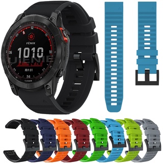 สายนาฬิกาข้อมือซิลิโคน 26 มม. สําหรับ Garmin Fenix 7X 6X /6X Pro / 5x Plus สายรัดข้อมือกีฬา