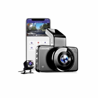 [ลด200.- GUIDD5E22] AZDOME M17 กล้องติดรถยนต์ หน้า หลัง, Full HD 1080P เชื่อมต่อพร้อม WIFI มุมมอง 150 องศา Wide