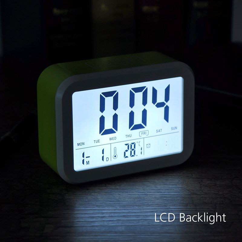 ☀Normal delivery☀Digital Alarm Clock Talking Clock 3 Alarms Intelligent ...