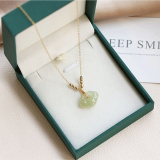 #New Arrival# Simple Gold Beads Lock Pendant Necklace Fashion Necklace for Women