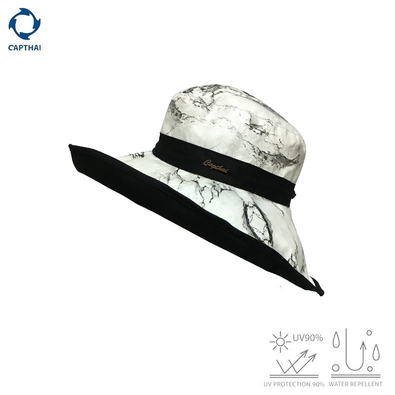 หมวกปีกกว้าง กันยูวี รุ่น Marble SS ผ้านาโน Tyvek