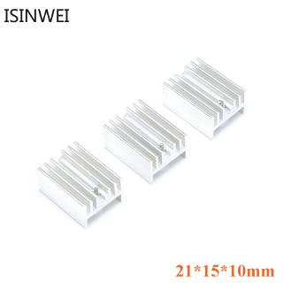 10pcs 21*15*10mm Heatsink Cooler Aluminum Heat Sink for to220 to-220 Transistor 21x15x10mm