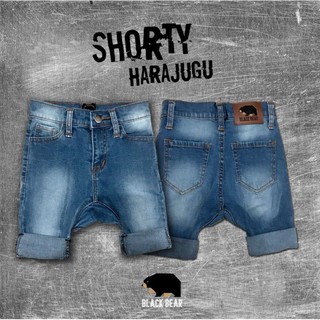 BBJ3 #BLACKBEAR รุ่น shorty harajuku ! (สีอ่อนเป้ายาว ขาสั้น)