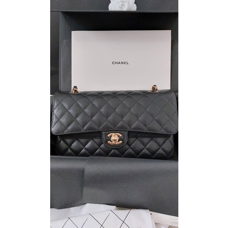 ♠️พร้อมส่ง♠️ New Chanel Classic 10” Black caviar แท้100%