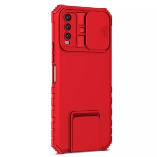 Case For Samsung galaxy A50S A50 A30S A51 A31 A02 เคสสไลด์ปิดกล้อง กันกระแทก มีขาตั้งในตัวตั้งได้ กันรอยกล้องTPU+PC