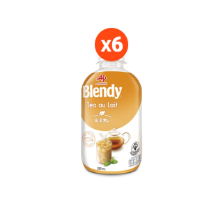 [ส่งฟรี!] Blendy Tea au Lait 280 ml. x6 เบลนดี้ ทีโอเล 280 มลx6