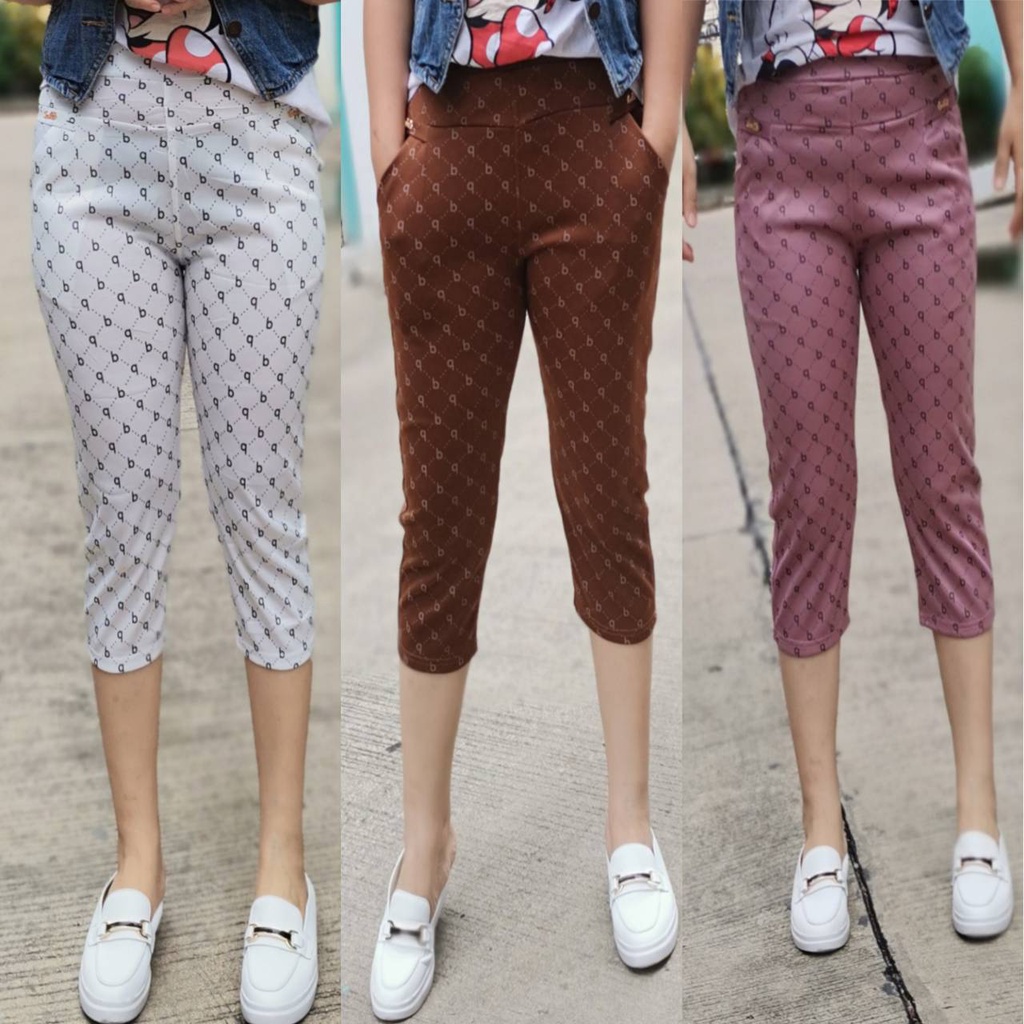 #กางเกงผ้ายืดผู้หญิง#กางเกงขา7ส่วน+ผ้ายืดผ้าหนาแฟชั่นผ้ายืดตัวใหญ่+ราคาพิเศษ=เก็บเงินปลายทาง#250ผ้ายืดเกาหลีใส่สบาย