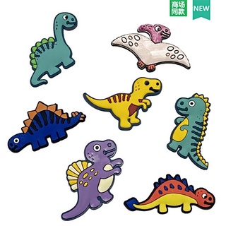 พร้อมส่ง กระดุมรูปไดโนเสาร์น่ารัก DIY สําหรับรองเท้า Crocs Jibbitz Pins