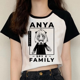 Spy x Family เสื้อยืดลําลอง แขนสั้น พิมพ์ลาย สไตล์วินเทจ ฮาราจูกุ สําหรับผู้หญิง 2022