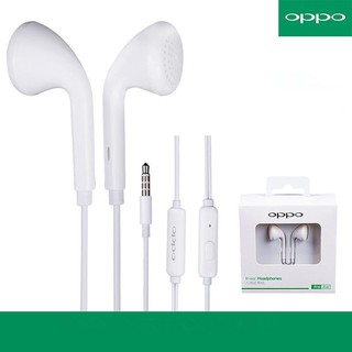 OPPO หูฟัง เสียงดี ฟังเพราะ OPPO หูฟังเอียร์บัด In-ear Headphones รุ่น MH133หูฟัง สีขาว