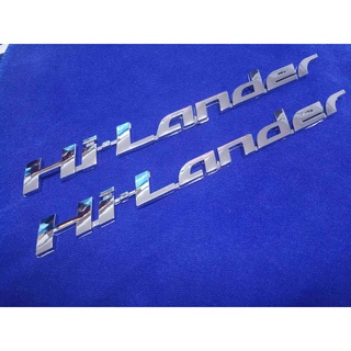 B.S.D โลโก้ Hi-lander สีชุป  (ALL NEW D-MAX) 25×1.5cm แพ็คคู่ 2ชิ้น