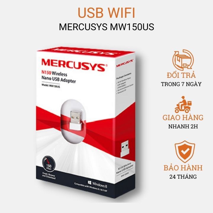 Mercusys usb wifi ตัวรับสัญญาณ wifi สําหรับแล็ปท็อปพีซี ตัวรับสัญญาณ usb nano wifi N150 MW150US ของแ