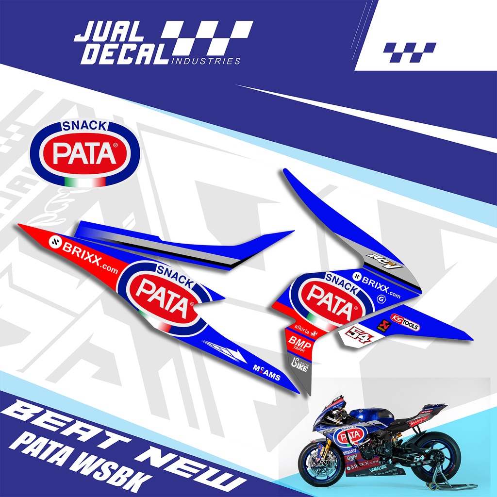 Beat Street Deluxe 2022 สติกเกอร์ PATA BRIXX WSBK TOPRAK RAZGATLIOGLU Variation 2021 2020 Lis สติกเก