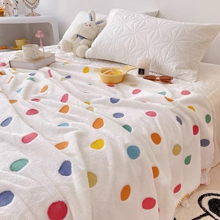 — Polkadot blanket 🍡✨ผ้าขนนุ่มนิ่ม ผ้าห่มนาโน