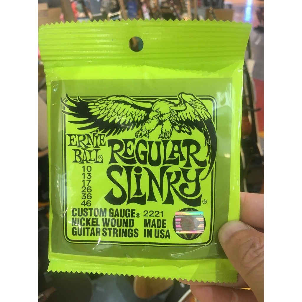 สายกีตาร์ไฟฟ้า Ernie Ball Classic Pure Nickel Slinky 010-046 / 009-042 Guitar Strings ClassicPure
