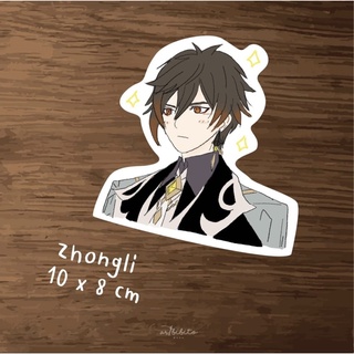 Genshin Impact Zhongli Sticker - สติกเกอร์ เกนชิน ไดคัท 10x8 cm. ( พร้อมส่ง )