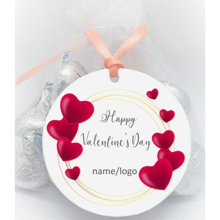 (แพค 50 ใบ) ป้ายแท็กวันวาเลนไทน์ Valentines (Valentines Gift Tag) – เปลี่ยนข้อความได้