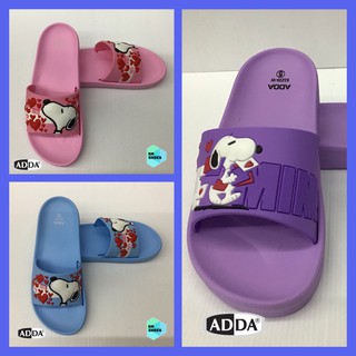 รองเท้าแตะสวม ผู้หญิง ลายสนูปปี้ Snoopy ลิขสิทธิ์แท้  ADDA  82Z15-W1