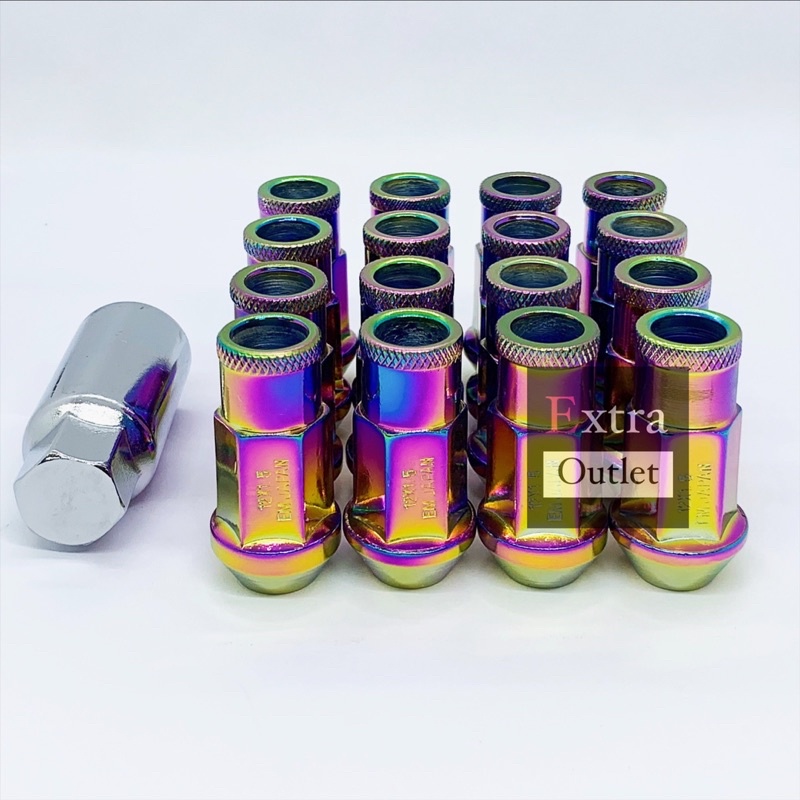 50MM ญี่ปุ่นปลายเปิดหกเหลี่ยม Racing เหล็กล้อ Nut (M12 x 1.5MM) Nut Besi Nut Racing Tayar MYVI AXIA 