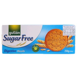 "โปร" บิสกิตสูตรปราศจากน้ำตาล Gullon Sugar Free Digestive Biscuits 250g. ของแท้ ‼