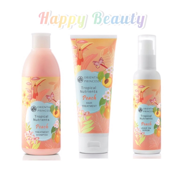 สินค้าเข้าแล้วแชมพูครีมนวดพีช ตัวดังหอมติดทนนาน Oriental Princess Tropical Nutrients Peach Hair Treatment