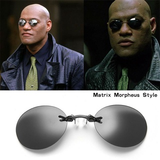 แว่นตากันแดดคอสเพลย์ The Matrix Morpheus Style ทรงกลมเรซิ่นสําหรับผู้ชาย