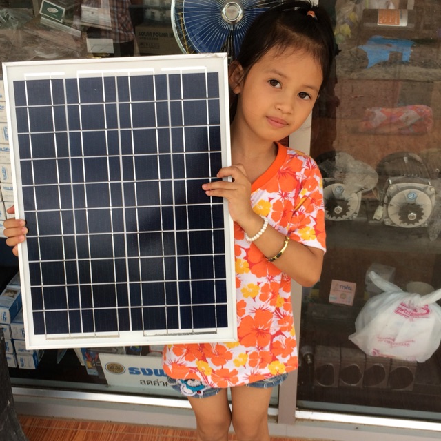 แผงโซล่าเซลล์ 20W 18V