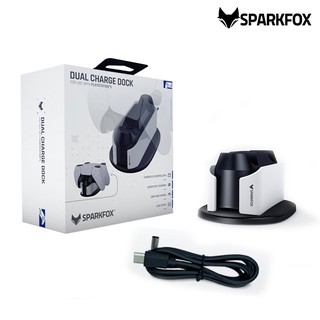 Sparkfox  อุปกรณ์ที่ชาร์จแม่เหล็ก Dual Usb C น้ําหนักเบา สําหรับ Dualsense Ps5